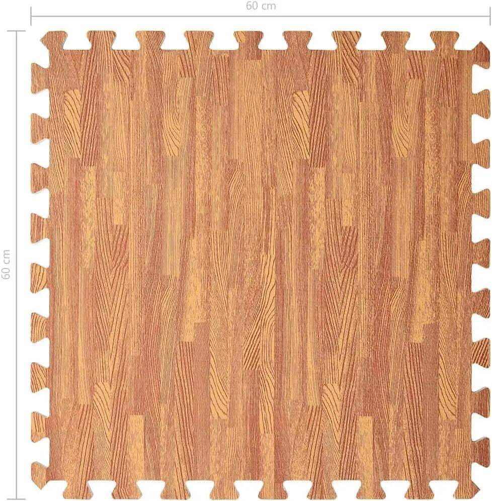 Tapete de ginástica e exercícios em forma de puzzle, 12 peças, 60x60cmx1cm. 4/4
