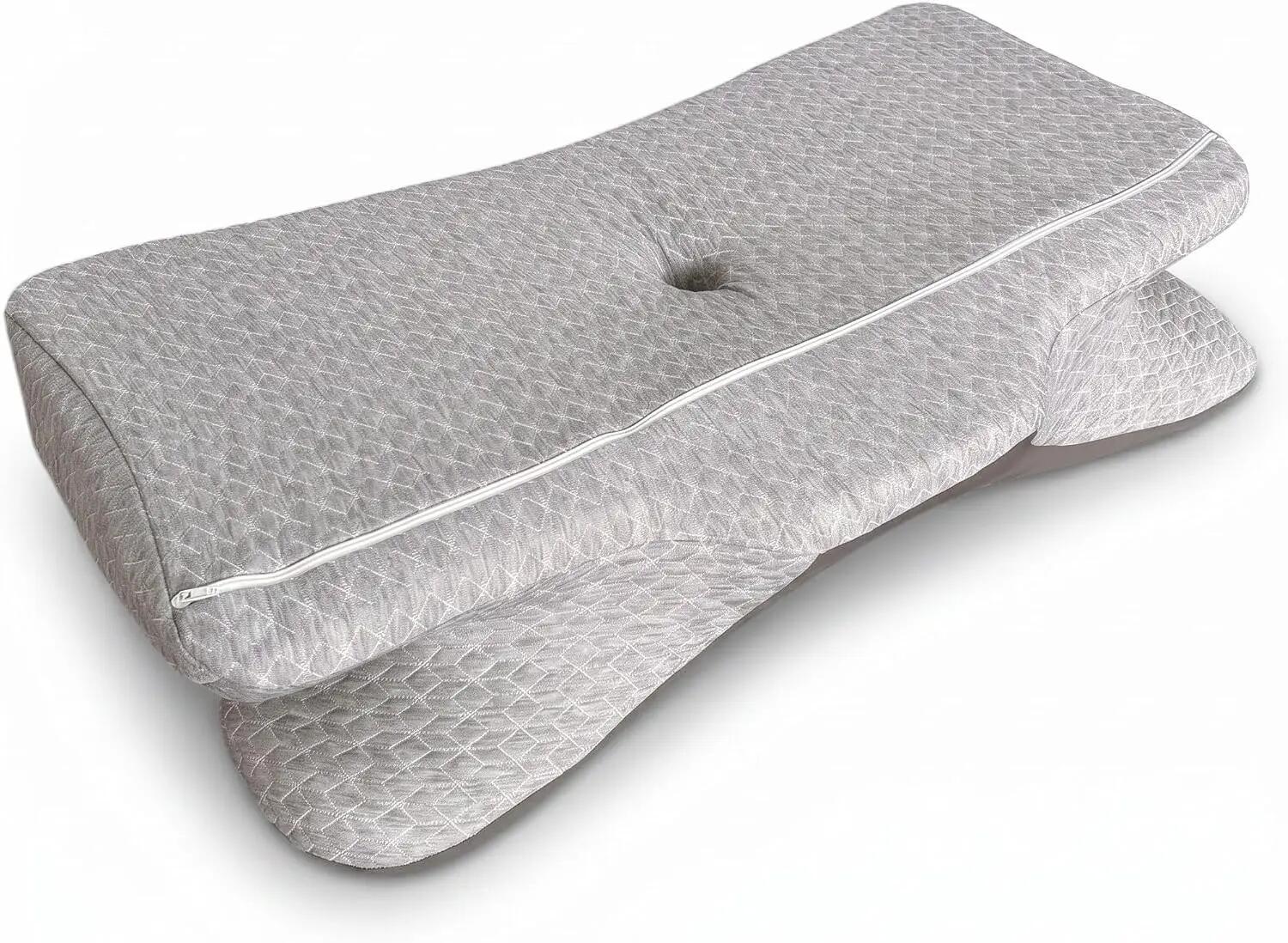 Almohada Cervical y Cuello, Espuma Viscoelástica, Mariposa, 67x36x10/12 cm 6/7