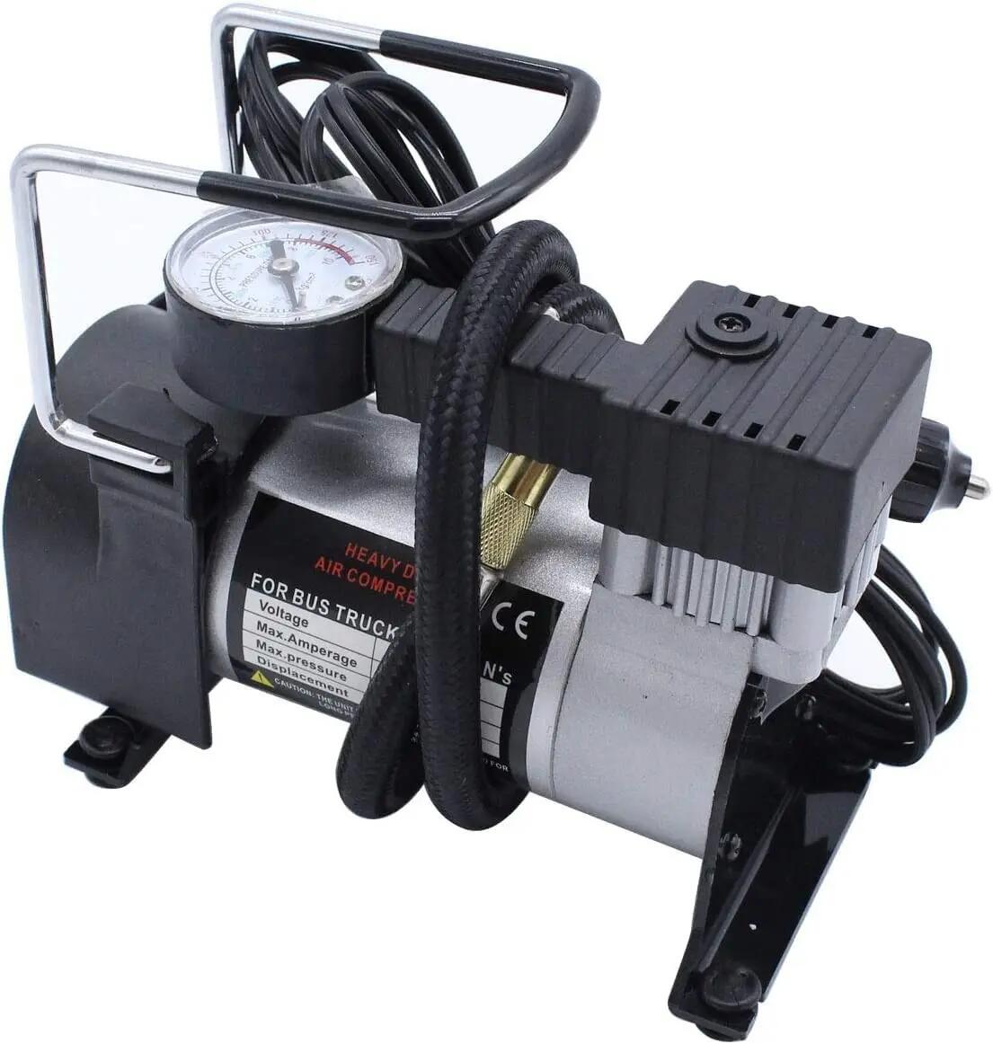 Compressor de ar, 12V DC 150 PSI, bicicletas, bolas, camas e barcos insufláveis 5/7