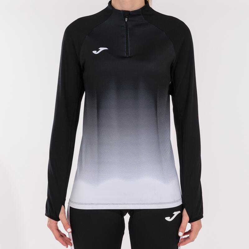 Sweat-shirt running Fille Joma Elite vii noir blanc gris