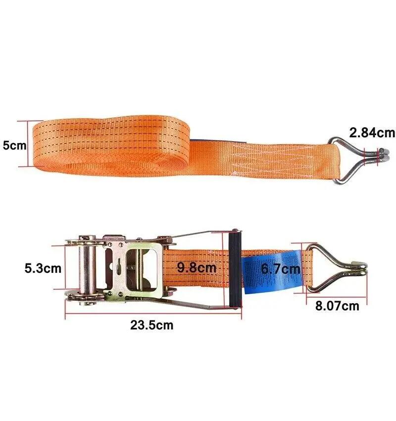 Correa de amarre con trinquete 10mts x 2" tensor Capacidad: 4000 kg 4/6