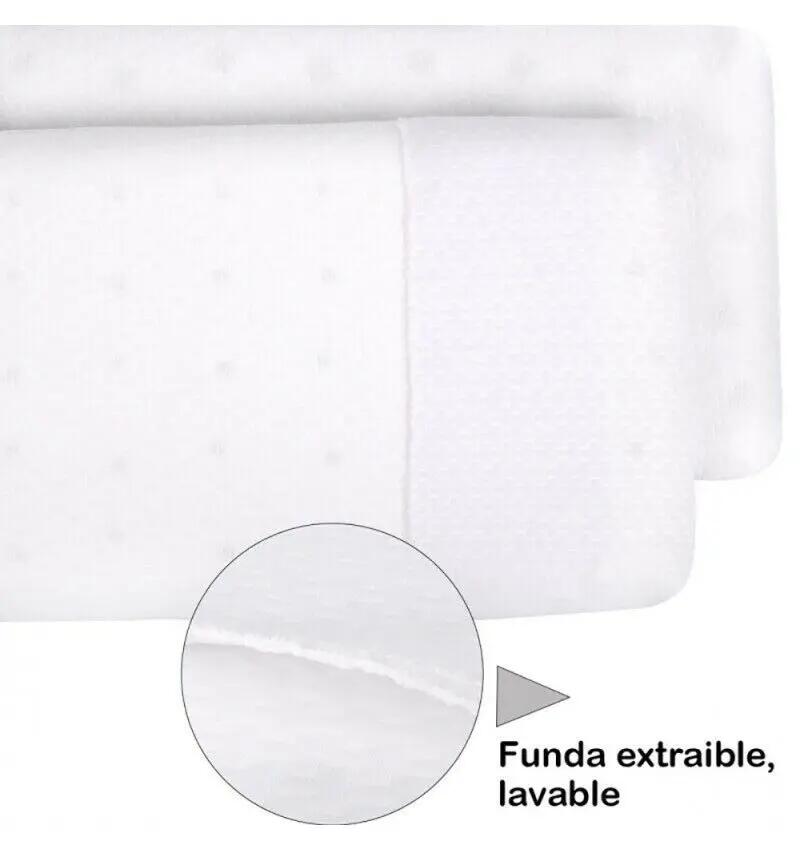 Travesseiro viscoelástico respirável e anti-sufocamento com capa removível. 2/6
