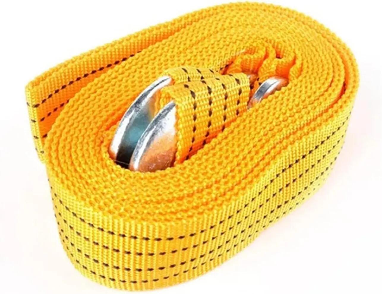 Cuerda para remolcar Cinta de Arrastre Remolque con Gancho sujeción 2" X 4mts 4/6