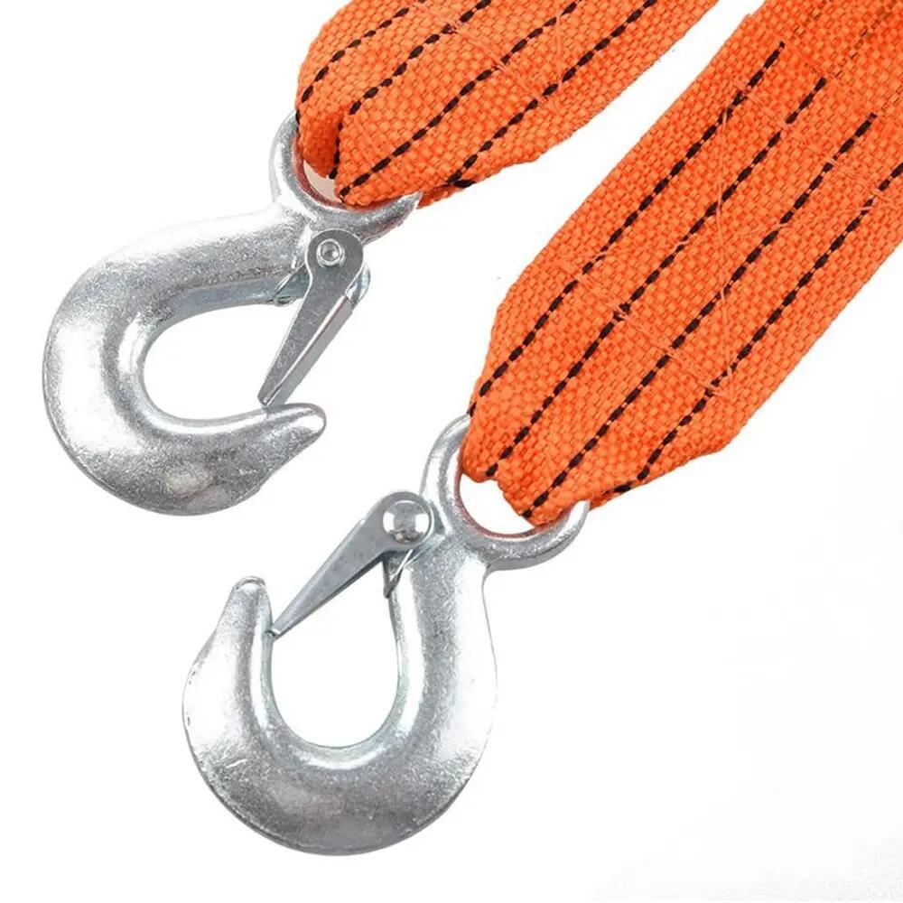 Cable de arrastre cinta de remolque 2" X 4mts con gancho sujeción para coche 4/7