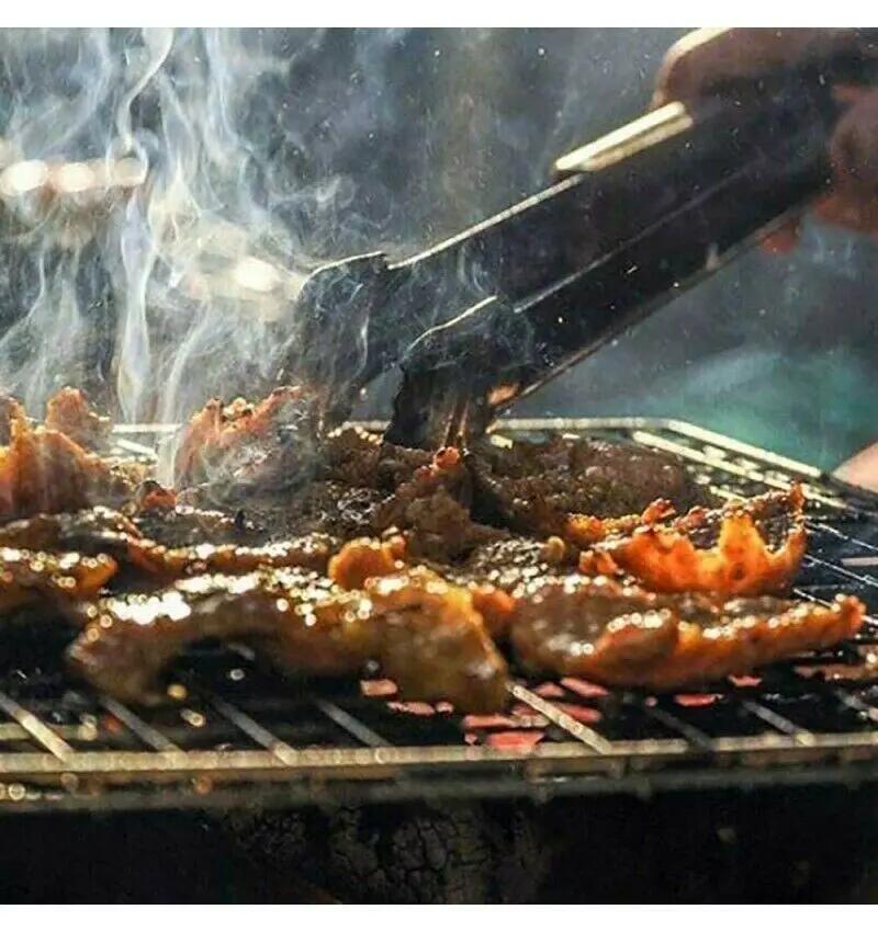 Parrilla para asar comida en barbacoa parrillera 60x40x30cm 6/6
