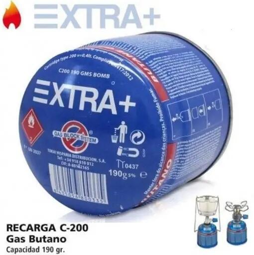Bombonas de gas 190g 4 cartuchos recambio hornillo portátil gas camping 4/4