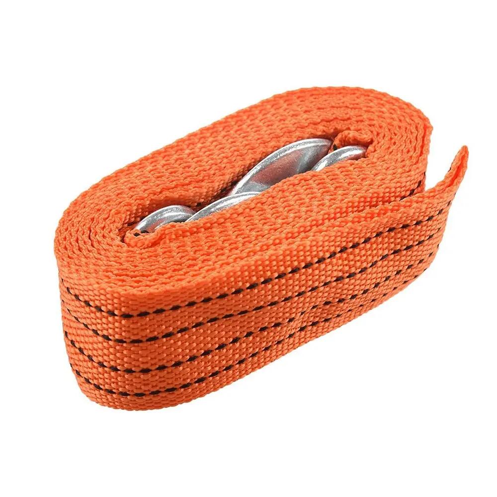 Cable de arrastre cinta de remolque 2" X 4mts con gancho sujeción para coche 3/7