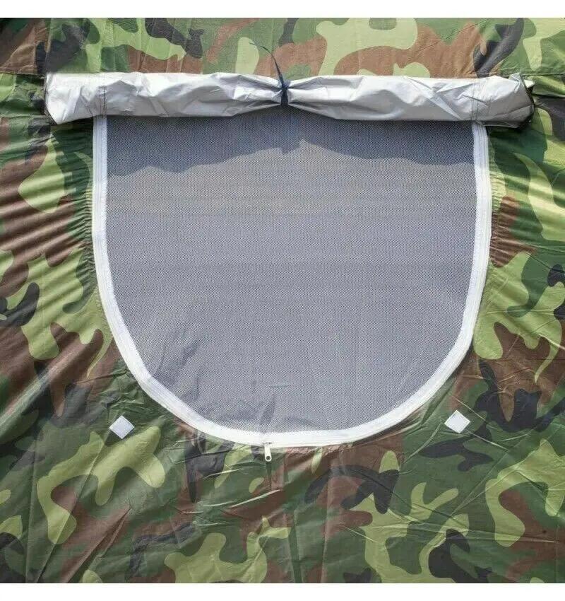 Tienda de campaña para 2 personas verde camuflaje impermeable, acampar 5/6