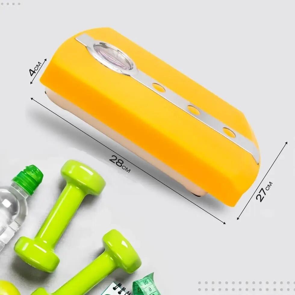 Báscula mecánica antideslizante, indicador giratorio, max 120 kg. (Amarillo) 3/5