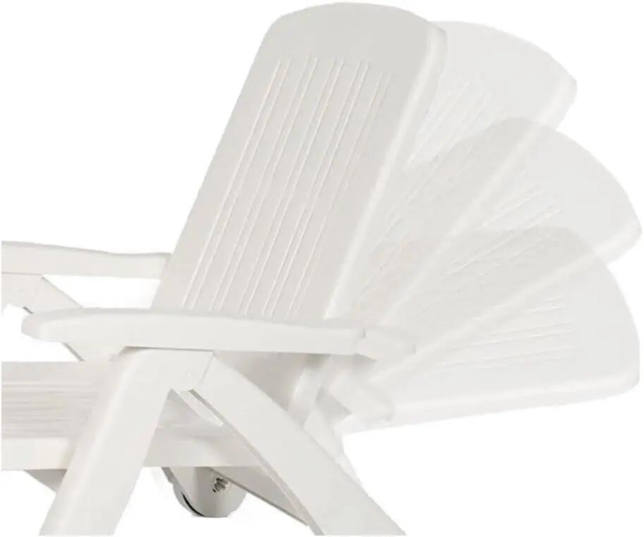 Silla Tumbona Plegable Hamaca 5 Posiciones de Exterior, reclinables de Resina 5/5