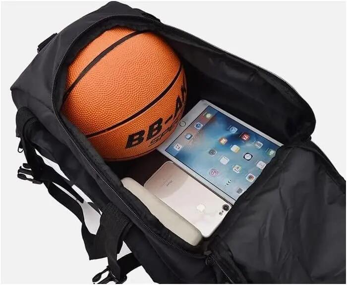 Bolsa mochila de gimnasio deportiva impermeable, Espacio separado para zapatos 3/5