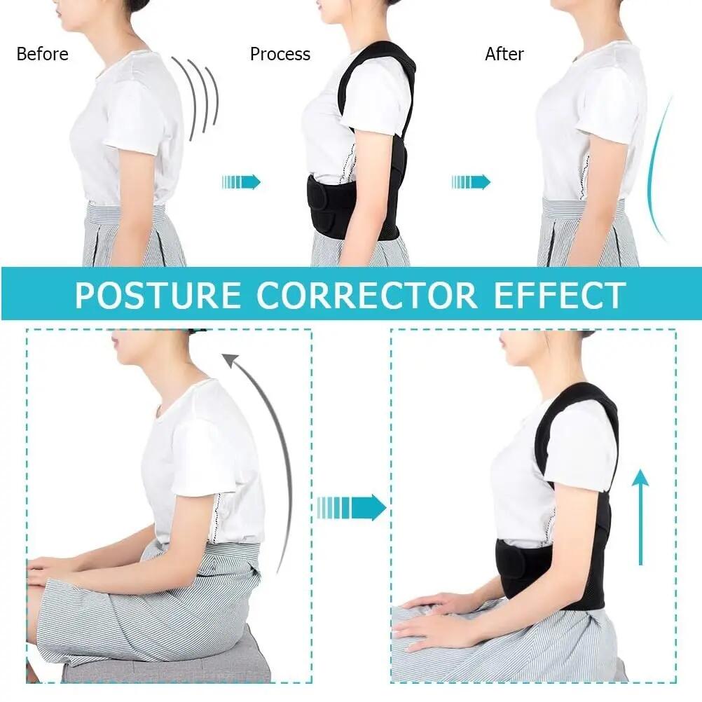 Corrector de Postura Ajustable Apoyo, Enderezador de Espalda (Talla XL) 5/7