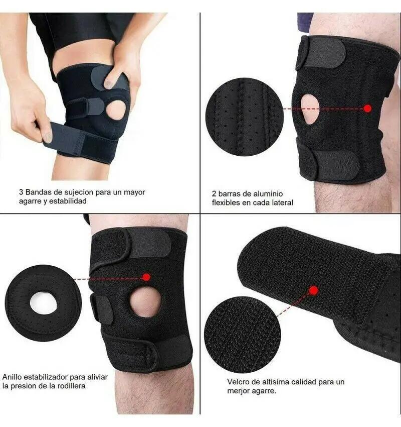 Rodillera Ajustable en Neopreno Menisco Rótula Abierta 3/6