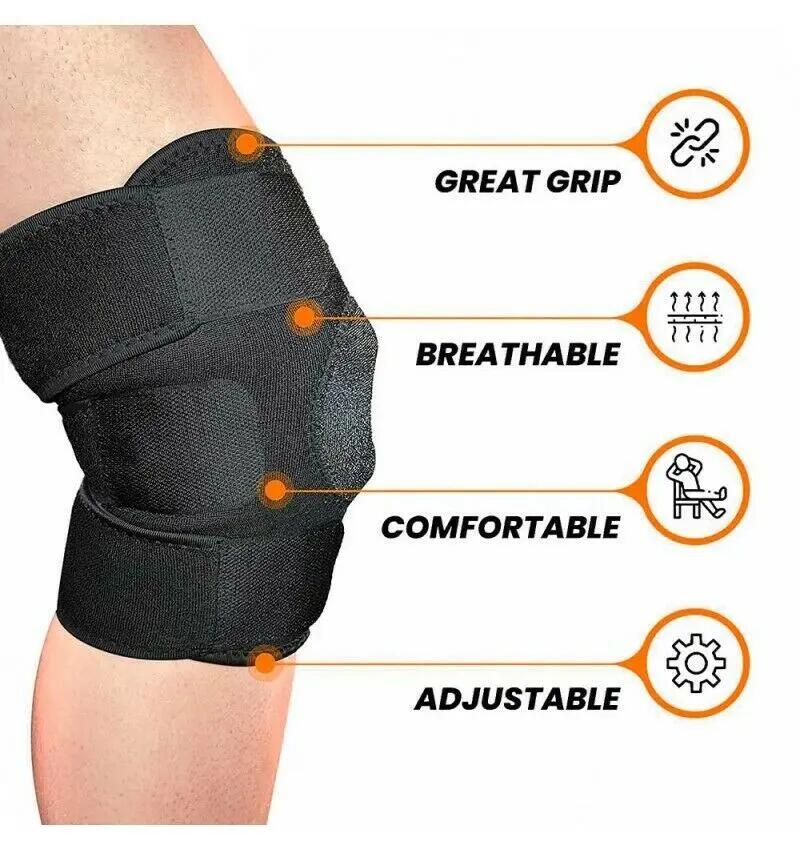 Rodillera Ajustable en Neopreno Menisco Rótula Abierta 2/6