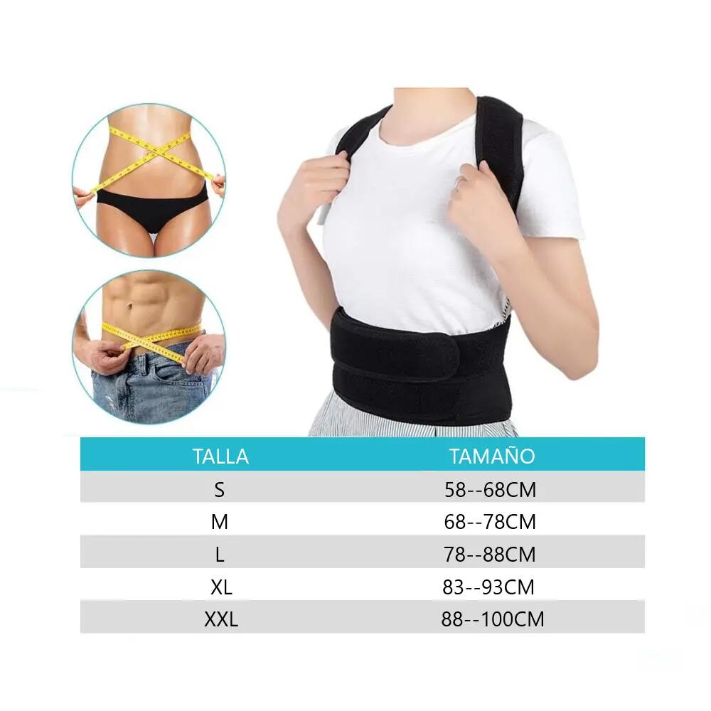 Corrector de Postura Ajustable Apoyo, Enderezador de Espalda (Talla XL) 4/7