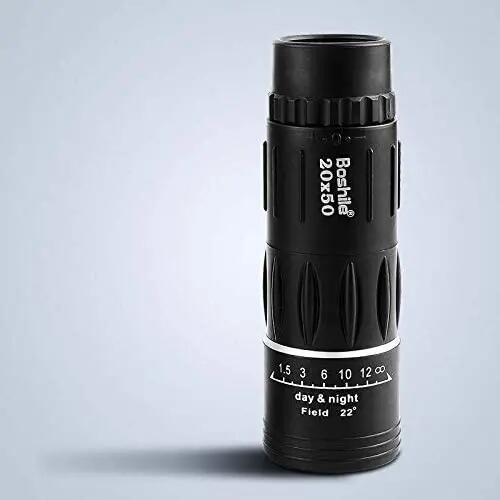 Telescópio Binocular Monocular + Estojo 20X50 Monocular (Preto) 2/4