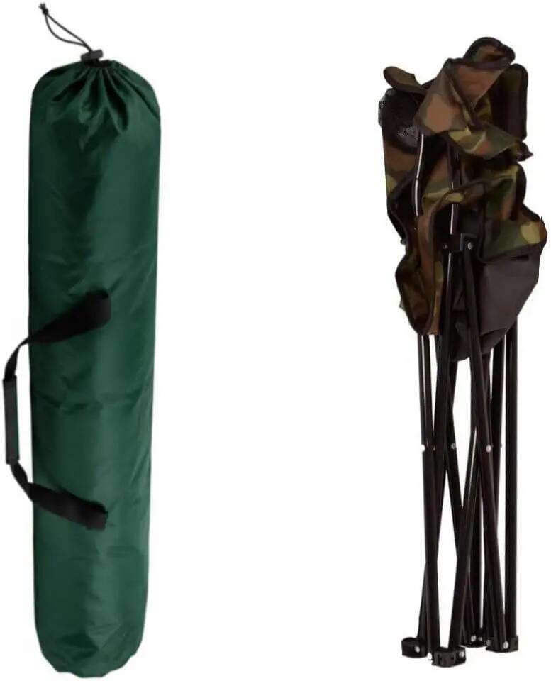 Sillas Plegable Camuflaje para Play, Camping, portavasos, 120kg, con Bolsa 6/7