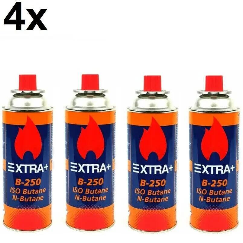Cocina hornillo camping gas portátil 1 quemador estufa gas + 4 Cartuchos 227gr 5/6