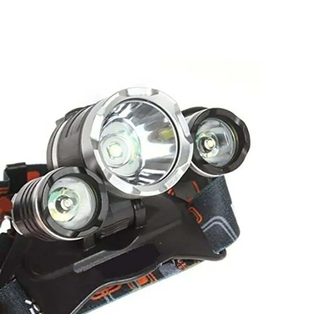 Linterna frontal recargable de cabeza 10000LM 3x XM-L XML T6 Headlamp 6/6