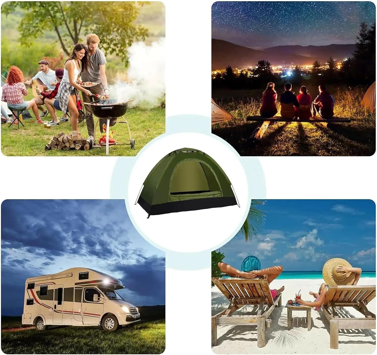Tienda de Campaña iglu Impermeable Acampar, Camping, con Bolsa, 6 Personas 4/5