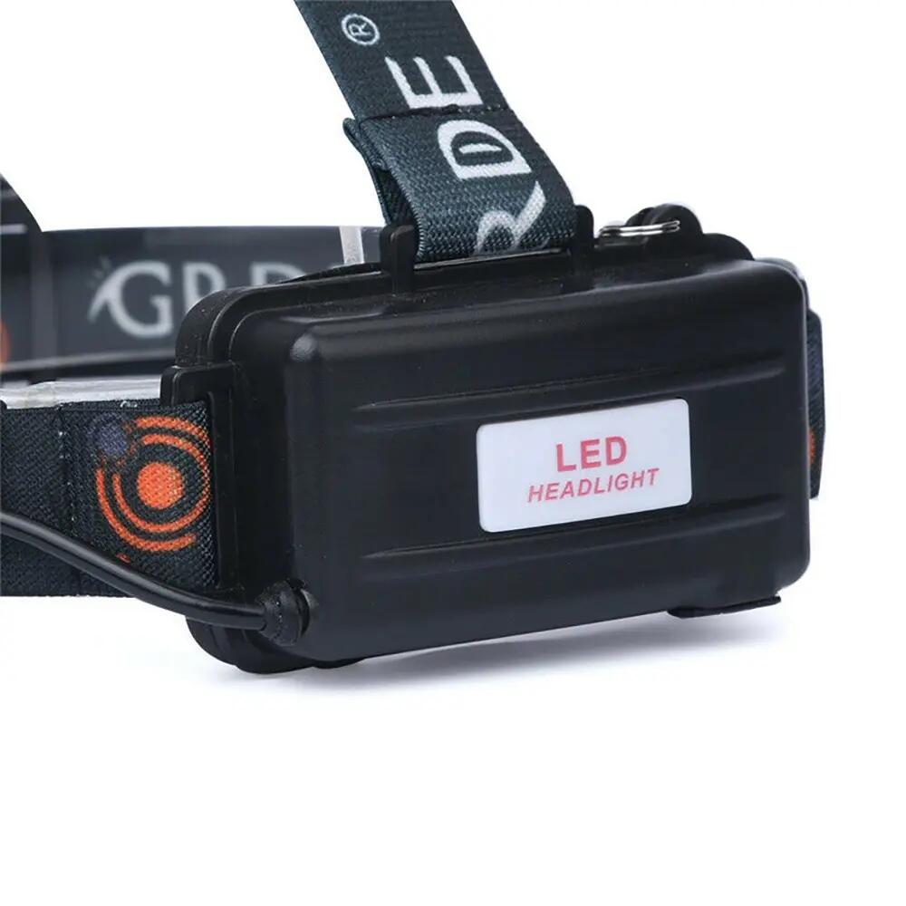 Lanterna de cabeça recarregável 10000LM 5x XM-L XML T6 3/5