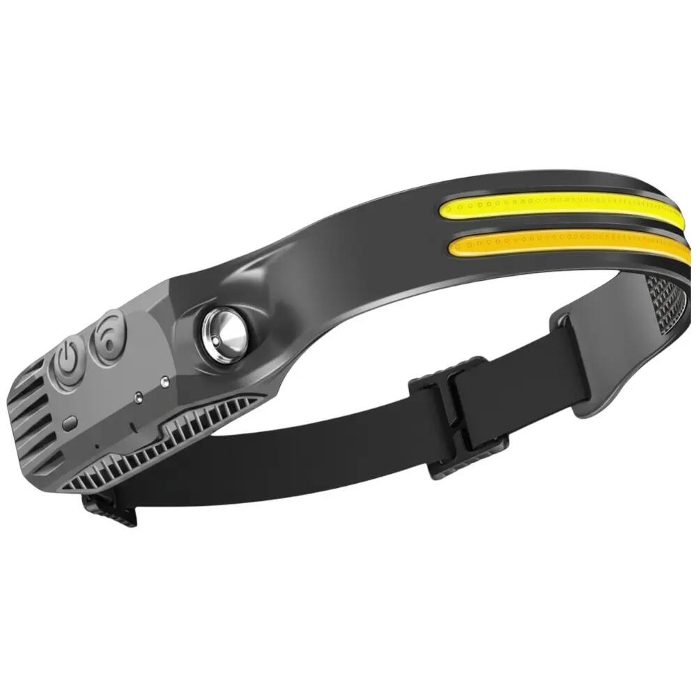 Linterna frontal, haz ancho 230 con sensor de movimiento, faro recargable 7/7