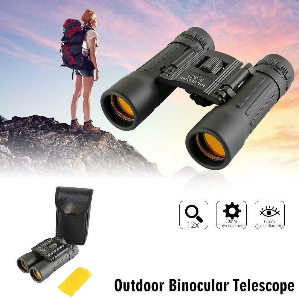Binóculos com zoom de 12x30. Visão: 100m/1000m 6/7