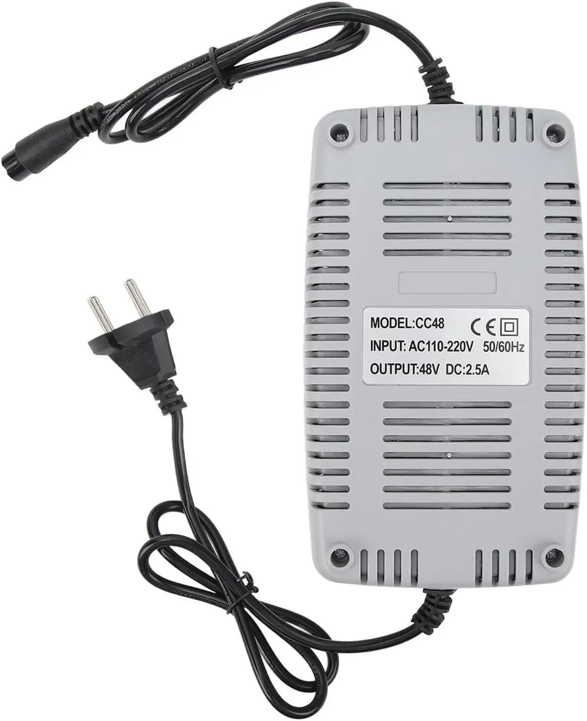 Carregador de lítio scooter, caixa à prova de fogo, 48 V CC, 2,5 A, 220 V CA 3/6