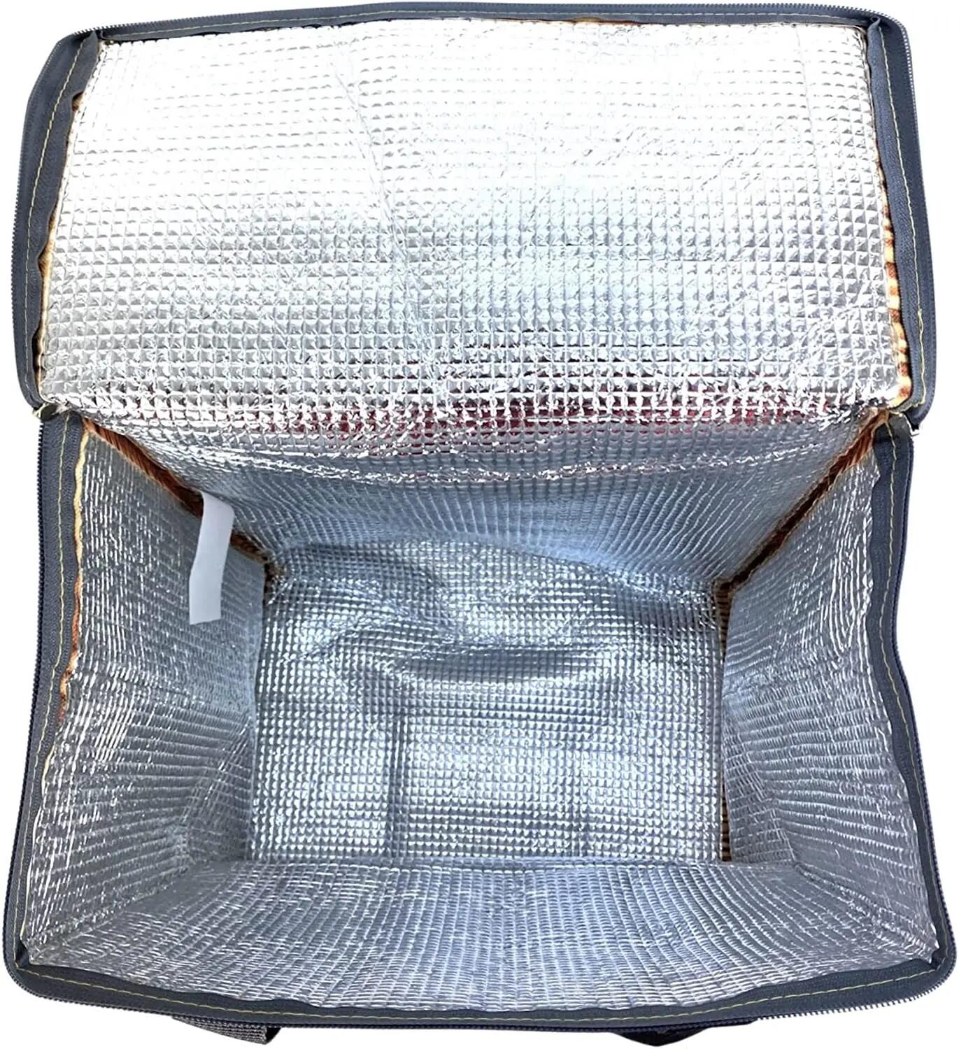 Bolsa térmica isolada, cooler para campismo, refrigerador térmico, rattan 6/6