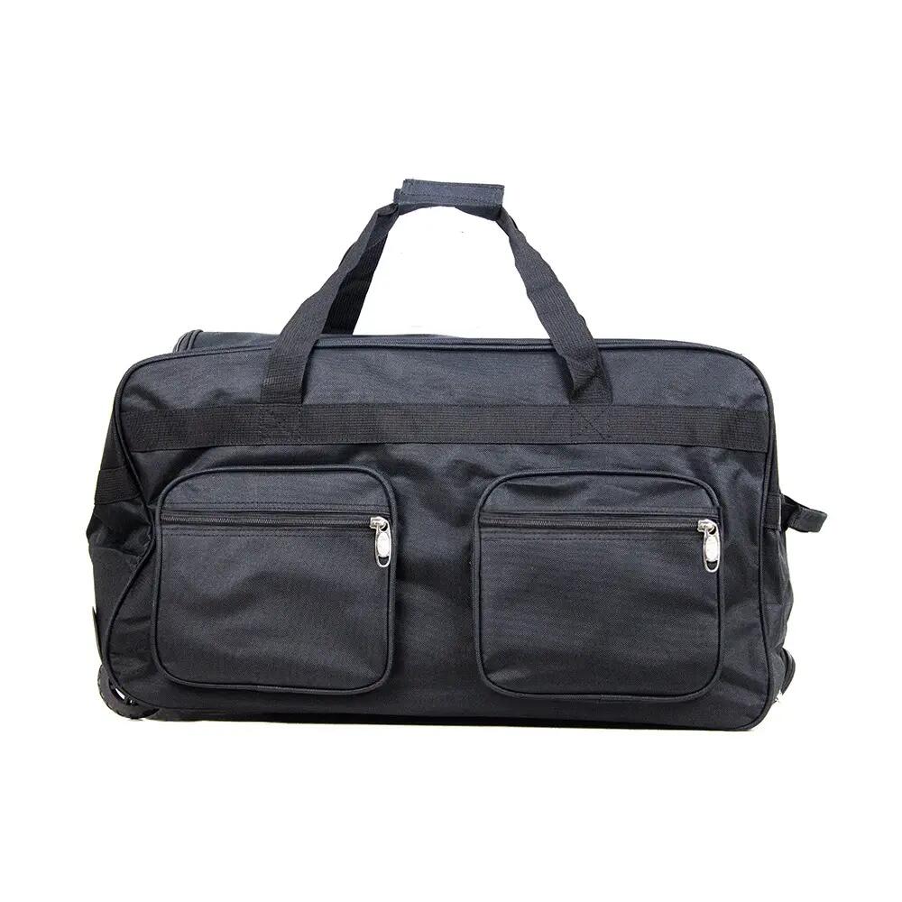 Maleta Bolsa de viaje trolley equipaje de mano 60x35x30cm Bolso Negra 3/4