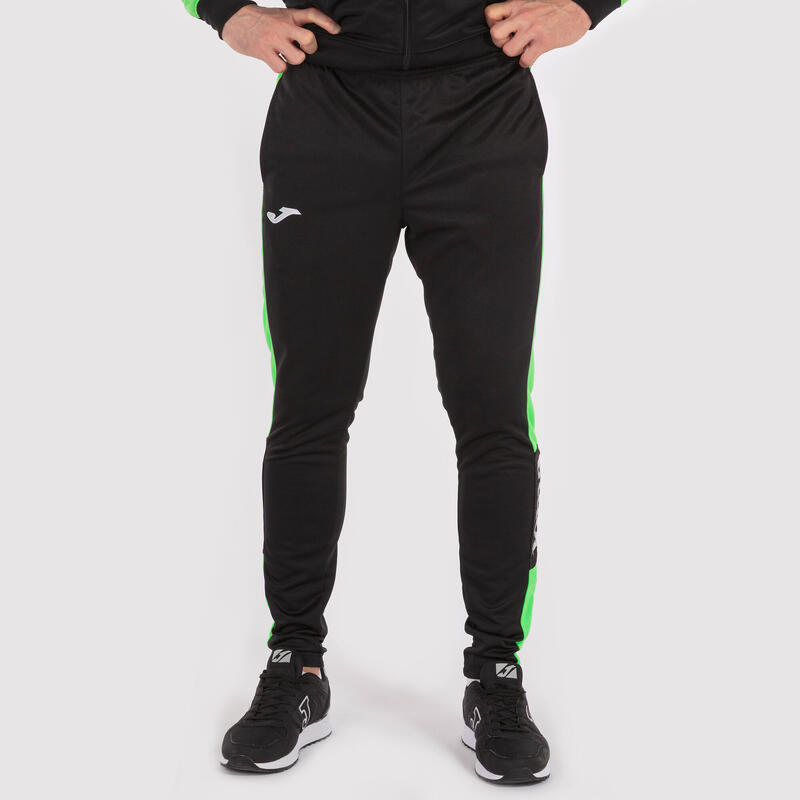 Pantaloni Joma Champhion IV, negru/verde, XL