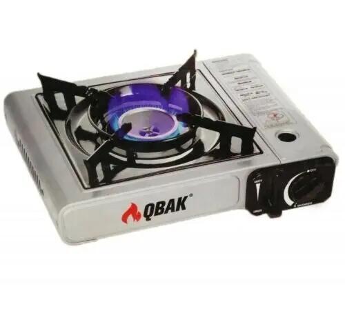 Hornillo Cocina de gas portátil 1 quemador estufa gas + 4 Cartuchos 227gr 2/5
