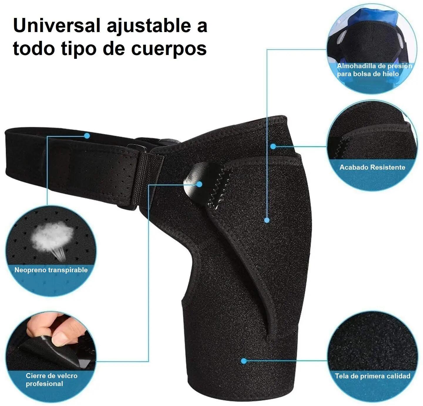Hombrera Soporte de hombro con almohadilla de presión, soporte ajustable 5/6