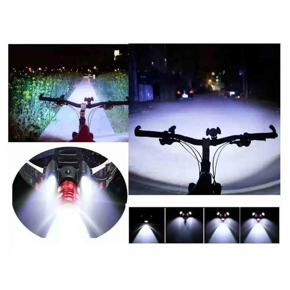 Linterna Frontal Recargable luz LED ML T6 + 2X COB zoom ajustable Impermeable 6/7