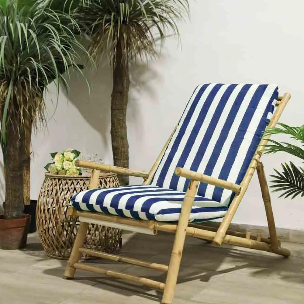 Cojín acolchado para silla tumbona hamaca de terraza 120x55x10Cm 5/5