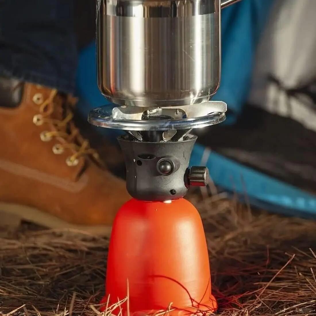 Hornillo de camping Mini-hornillo portátil cocinilla + 4 cartuchos de 190 gr 7/7