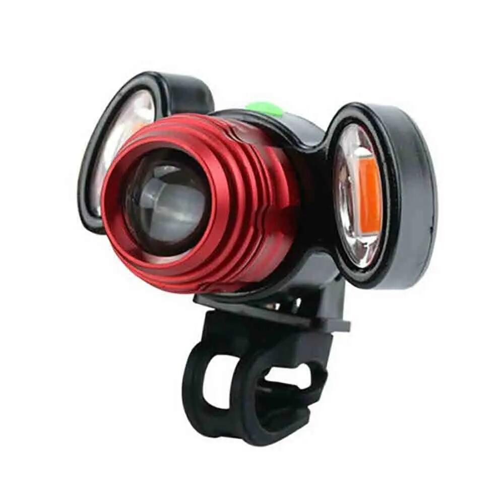 Linterna Frontal Recargable luz LED ML T6 + 2X COB zoom ajustable Impermeable 5/7