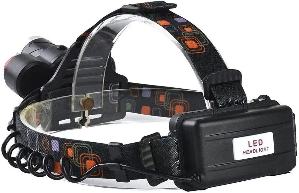 Lanterna de cabeça LED recarregável ML T6 + 2X COB Zoom à prova de água 3/5