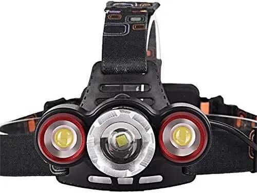 Lanterna de cabeça LED recarregável ML T6 + 2X COB Zoom à prova de água 2/5