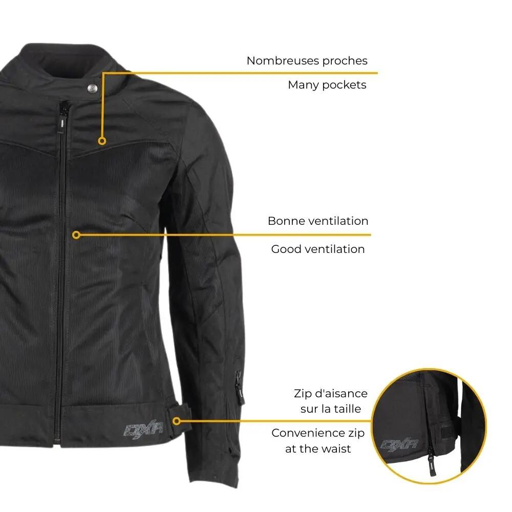 Blouson moto femme certifié | STREAM AIR EVO LADY 4/7