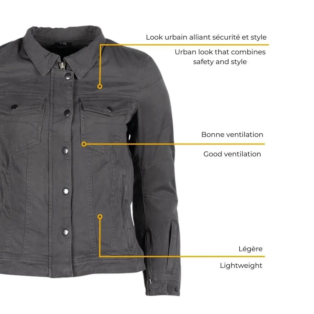 Blouson moto femme certifié | NAZAIRE LADY 4/7