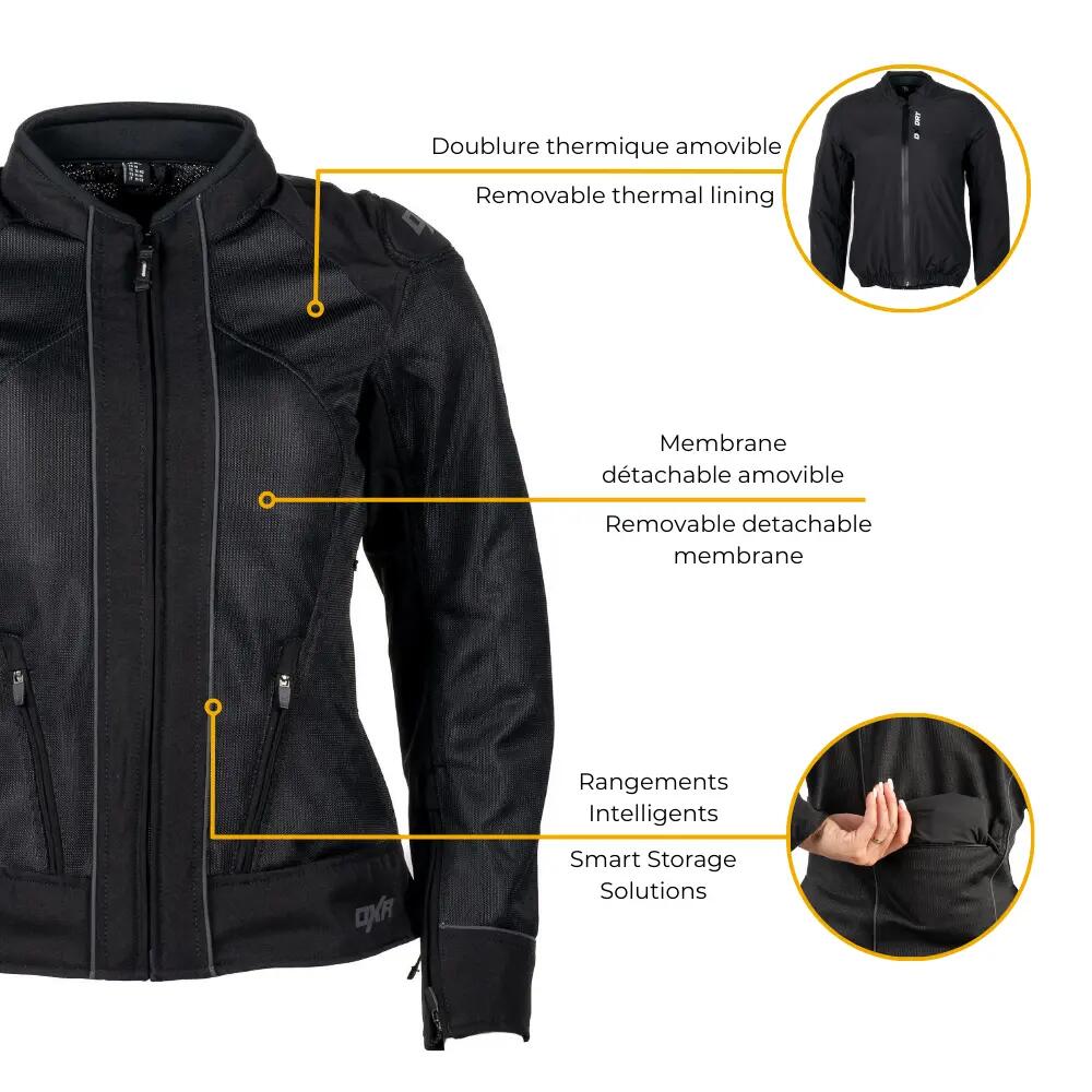 Blouson moto femme certifié | STREAM AIR EVO DX-DRY LADY 4/7