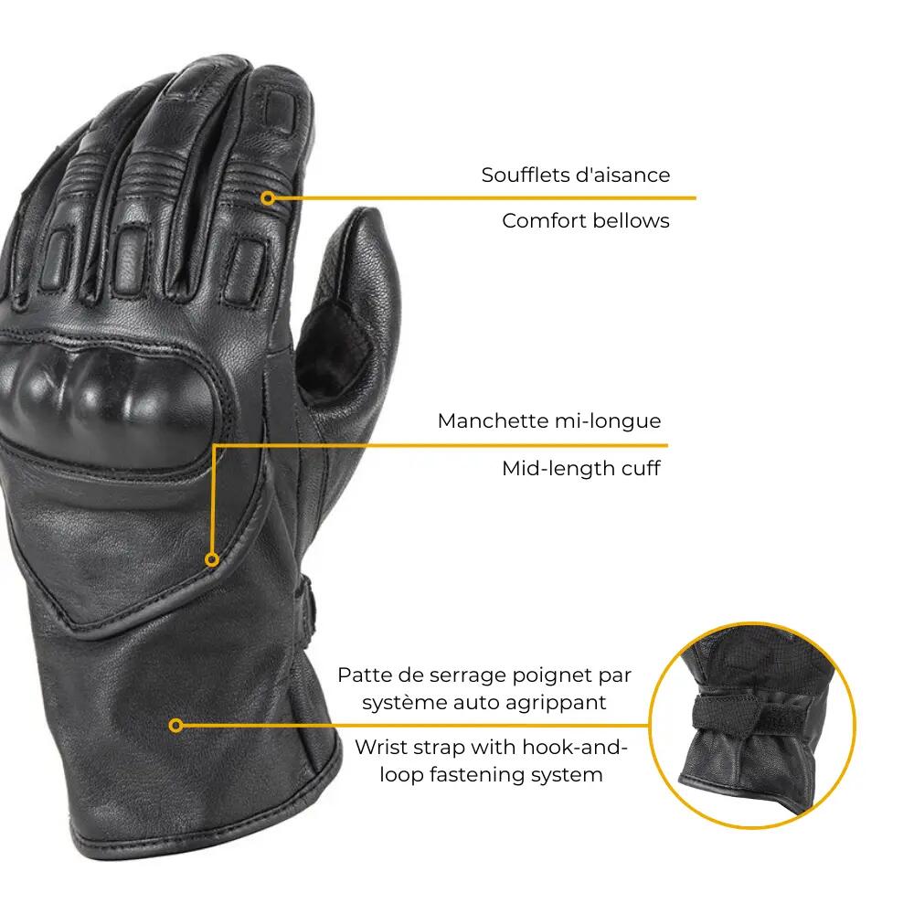 Gants moto homologués CE TTR V2 4/7