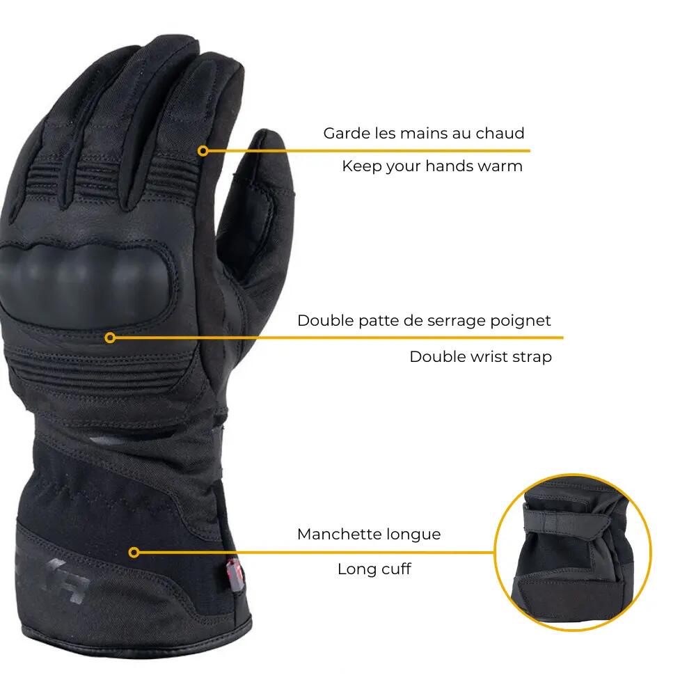 Gants moto homologués CE TEKAPO WARM 4/7