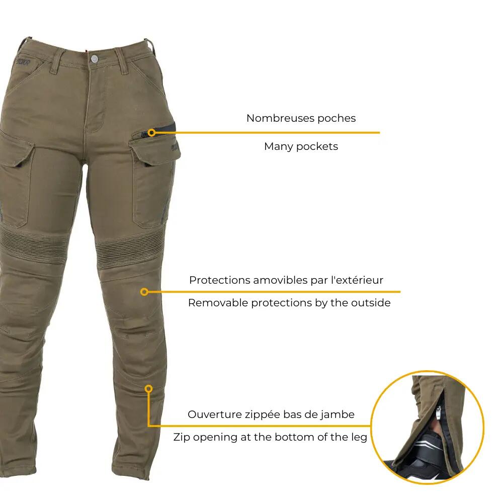Pantalon moto femme certifié | VICKI LADY 4/7