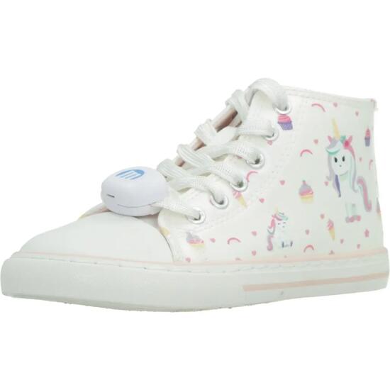 Zapatillas caminar Niños barefoot MTNG KIDS Free lights Blanco