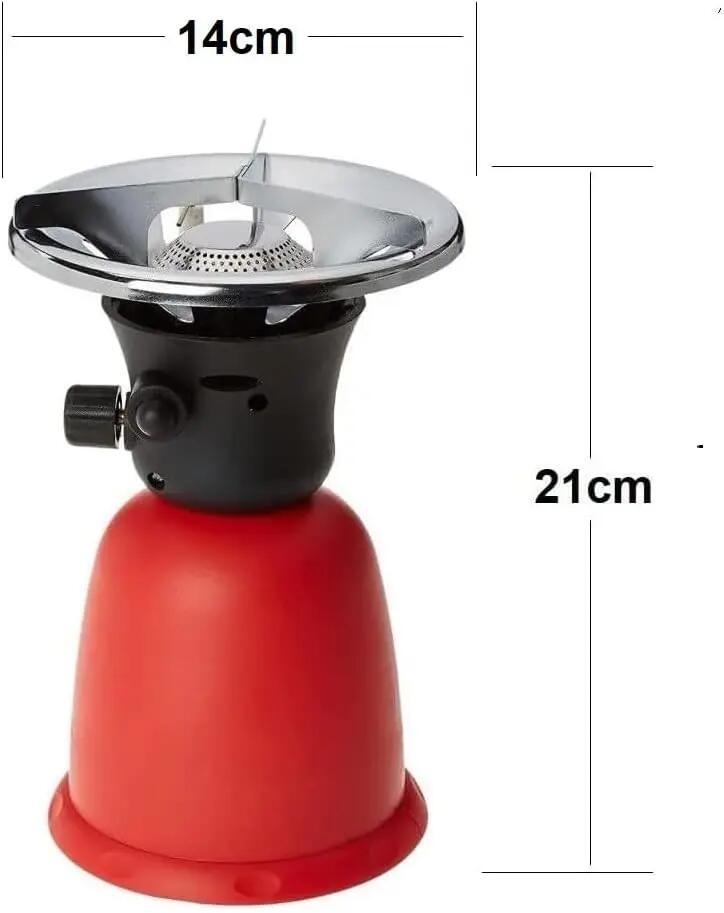 Hornillo de camping Mini-hornillo portátil cocinilla + 4 cartuchos de 190 gr 3/7
