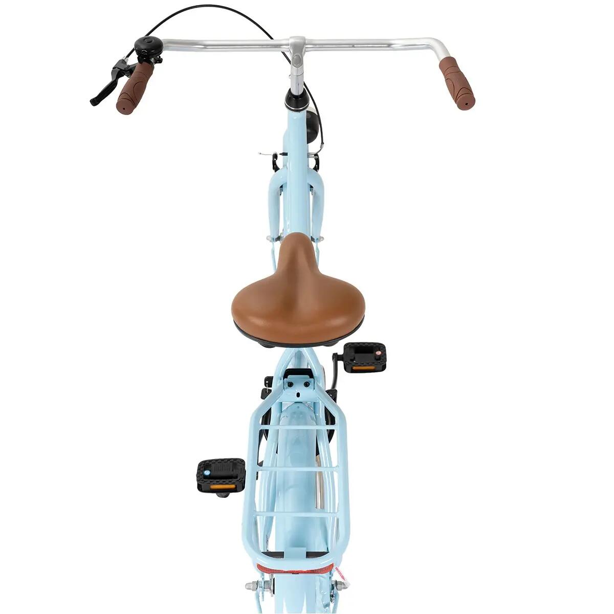 City Meisjesfiets 26 inch - Kinderfiets 10-14 jaar - Fiets & Verlichting – Blauw 10/11