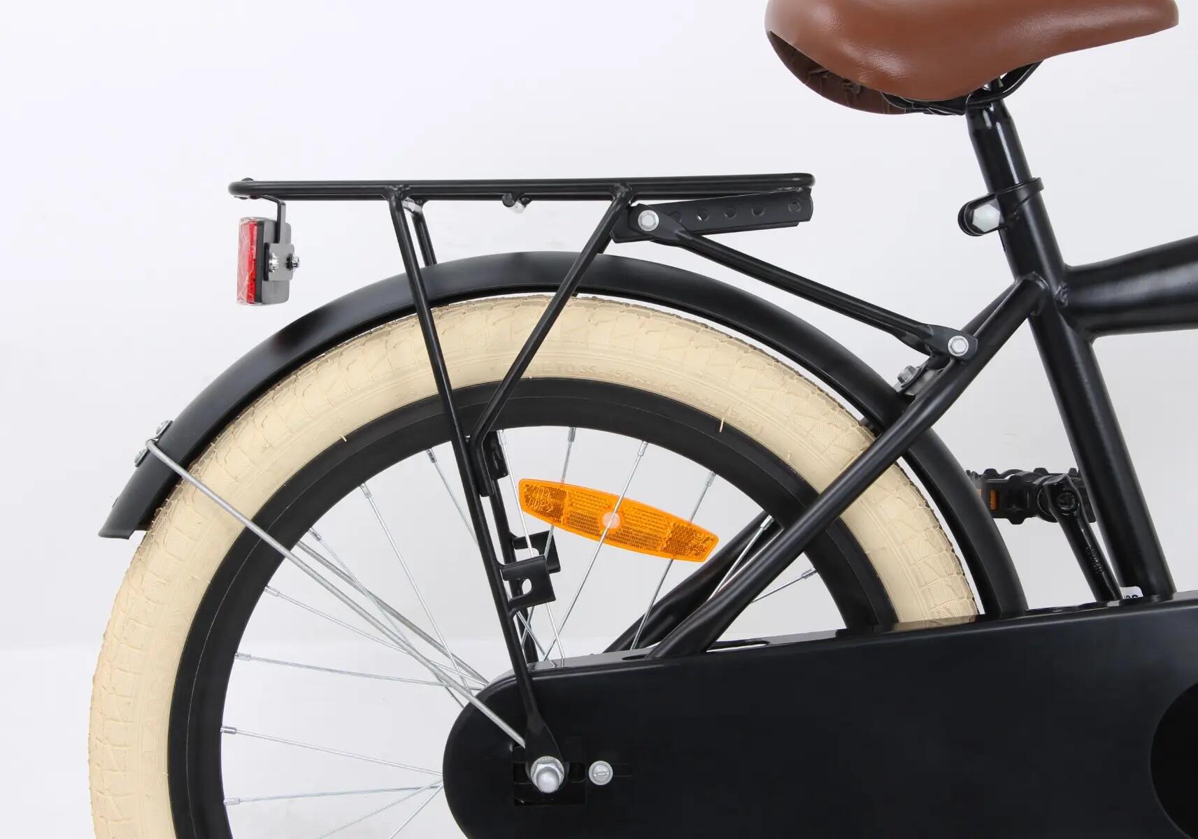 Urban Kinderfiets 20 inch - Jongensfiets 6-8 jaar - 95% afgemonteerd - Zwart 11/12