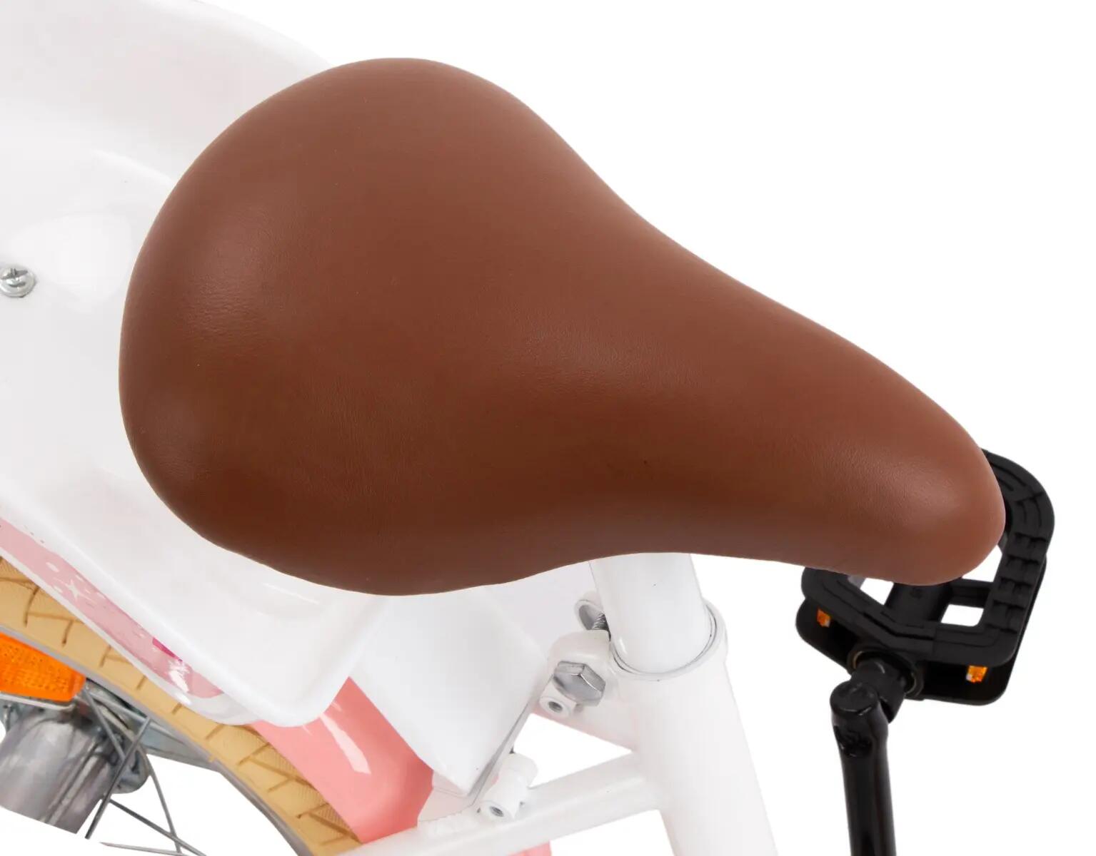 Dolly Meisjesfiets 14 inch - Kinderfiets 3-5 jaar - Fiets & Zijwieltjes - Wit 9/14